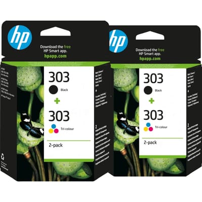 HP 303 4-Kleuren Pack (2 stuks)