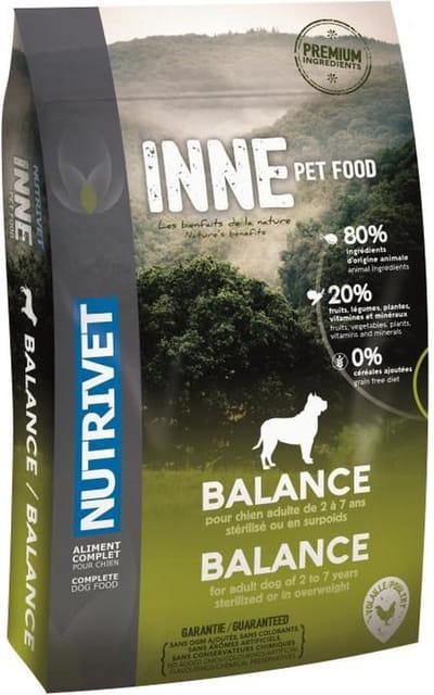 NUTRIVET Inne Balance Kipkroketten - Gesteriliseerde of overgewicht volwassen hond - 3 kg