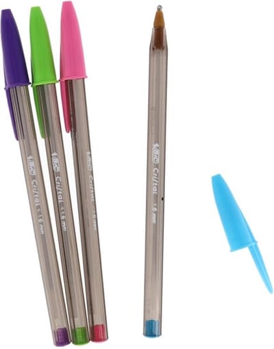 Bic Balpennen Cristal Fun 15 Cm 1,6 Mm 4 Stuks