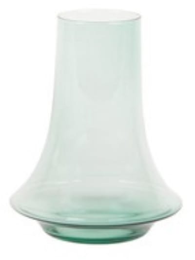 XLBoom Spinn Vaas Small Licht Groen - 15 × 15 × 18,75 cm - Mondgeblazen glazen design vaas - Verkrijgbaar in verschillende kleuren - Speelse woondecoratie door Frederik Delbart