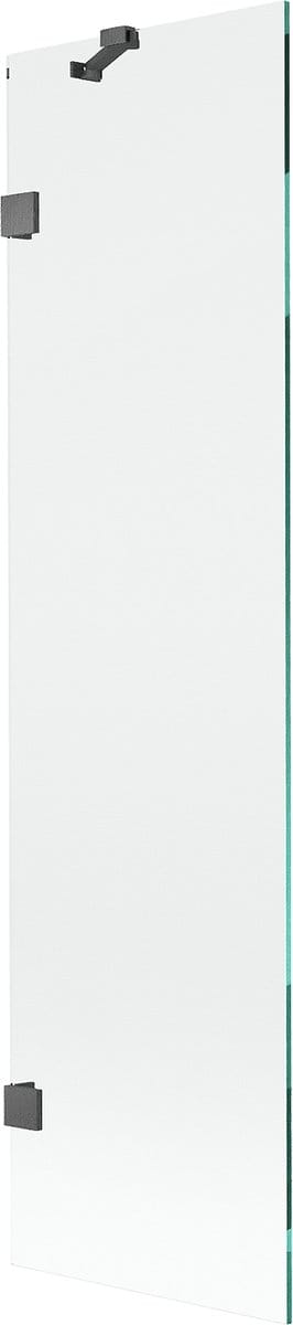 Mexen Lunar badwand 1-deurs 50 x 150 , transparant, geborsteld geweergrijs - 897-050-000-66-00
