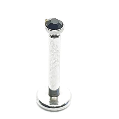 Zilver Met Steentje - Tragus / Labret Piercing