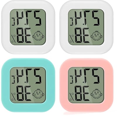 4-Pack LCD Digitale Mini Thermometer en Hygrometer voor Temperatuur en Vochtigheid in Kassen en Thuisgebruik