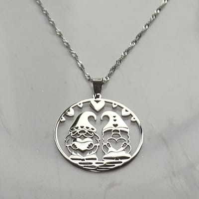2 Love it Gnoom - Ketting - Stainless steel - Lengte 45 cm + 5 cm verlenging
