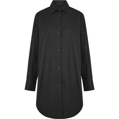 Boss Dames/Dames Relaxed Fit Shirt Met Lange Mouwen (Zwart)