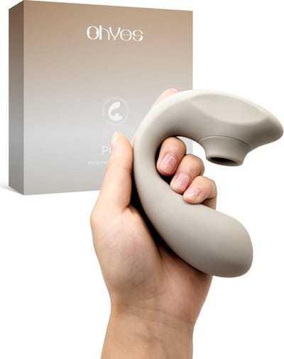 OHYES Pulse - Clitoris Stimulator & G Spot Vibrator - Luchtdruk Vibrators voor Vrouwen - Sex Toys voor Vrouwen - Beige