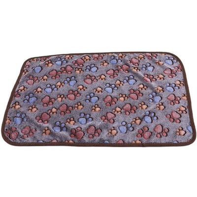 Couverture chaude imprimée pour animaux de compagnie, automne et hiver, dessin animé, pour chien, chenil, tapis pour chat S  (60 * 40CM)