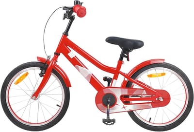 Kinderfiets 18 Inch - Klassieke Fiets - Buiten Spelen - Stevig Stalen Frame - 123 x 51 x 78 cm