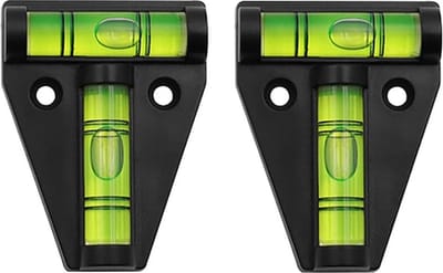 *** 2x Compacte Stelwaterpas - T-Type driehoek kruis Waterpas zwart - Caravan Stellen - van Heble® ***