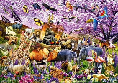Legpuzzel Ark - 1000 Stukjes - Uren Plezier - Stevige Stukjes - 68x48cm - Meerkleurig
