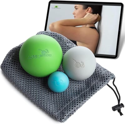 Bomb Ball massagebal voor spierontspanning - fascia en lacrosse ballen voor zelfmassage en triggerpoint-therapie massage bal voeten