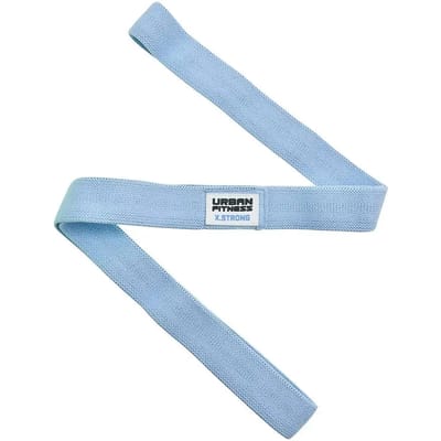 Urban Fitness stoffen weerstandsband lus - 2m blauw - Extra sterk