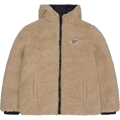 Reebok Dames Sherpa Reversibele Pufferjas (Zwart)