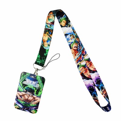 Anime Cartoon Badgehouder Sleutelhangers Nekkoord Voor Toegangskaart Anime Creditcardhouder Sleutelhanger Riemen