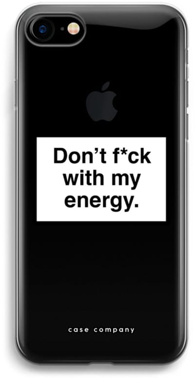 Case Company® - Hoesje geschikt voor iPhone 7 hoesje - My energy - Soft Cover Telefoonhoesje - Bescherming aan alle Kanten en Schermrand