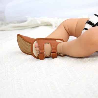 Baby Baby Meisjes jongens Schoenen katoen zachte bodem Antislip Eerste wandelaars PU-schoenen 14-length 12cm beige