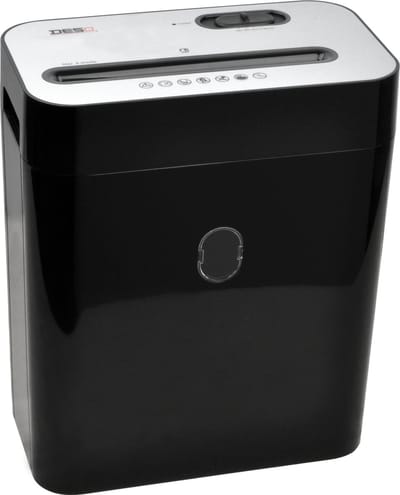 DESQ® Papierversnipperaar - 10 vel - Snipper Model - 4 x 29 mm - P-4 - 18 liter - High Shred Speed - Ook creditcards - AVG-Proof - Voor Klein Kantoor