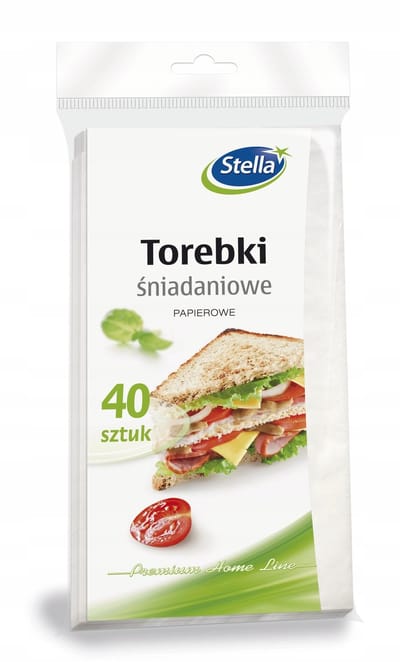 Stella Serie - Papieren Lunchzakken - 40 stuks - 100% Cellulose - Voor Voedselverpakking