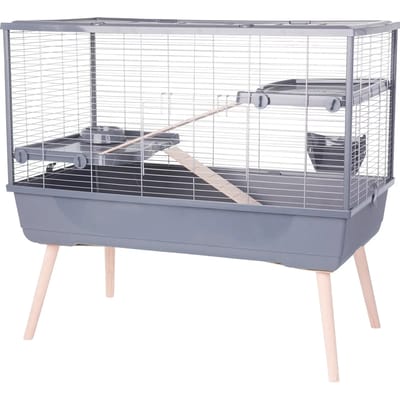 Zolux Neolife 100 Knaagdierkooi - Dierenverblijf - 99x54x92 cm Grijs