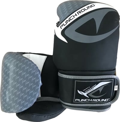 Punch Round NoFear Bokshandschoenen Zwart Grijs