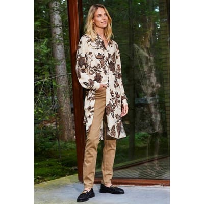 Tunic Chill Out Ecru Forest breeze print