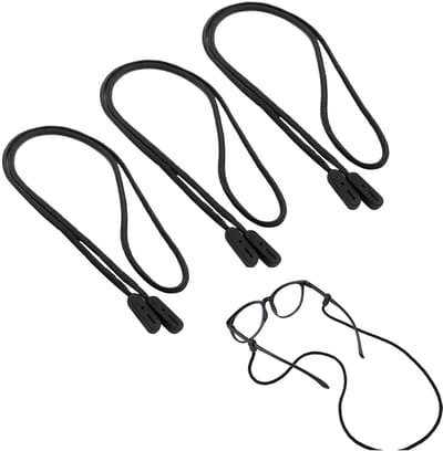 Dailygoods- Brillenband Antislip - 3-delige Universele Brillenband - Kettingband Sportbrillen - Brilhouder - Halsband - Duurzaam Nylon Koord 77 cm - Brilkoord