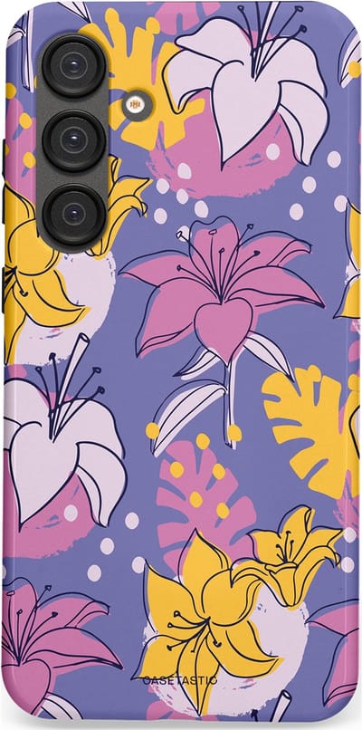 Casetastic Hoesje Geschikt voor Samsung S25 Plus - Stijlvolle Beschermende Duo-layer Case - Lichtjesbloei