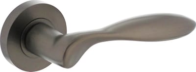 Intersteel Deurkruk George op ronde rozet Ø52x10 mm antracietgrijs