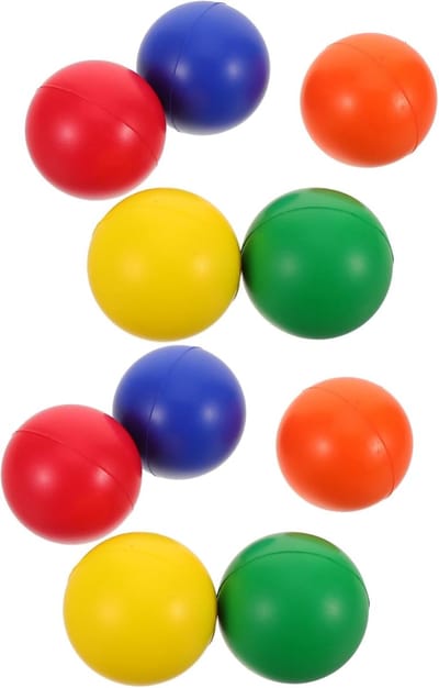 Paddle Bal Set - Buiten Spelletjes - Familieplezier Buiten - Lichtgewicht Compact Ontwerp - 6cm Bal - Diverse Kleuren
