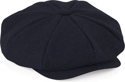 Beechfield 'Heritage Baker Boy Cap' Donkerblauw Maat L/XL