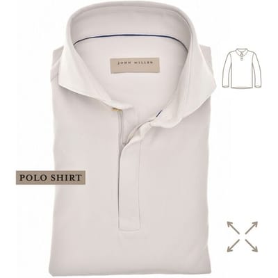 John Miller Polo Hyperstretch Performance Zipper Licht Grijs / male