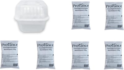 Luchtontvochtiger set met 6 navulzakken van 450 g voor vochtverwijdering