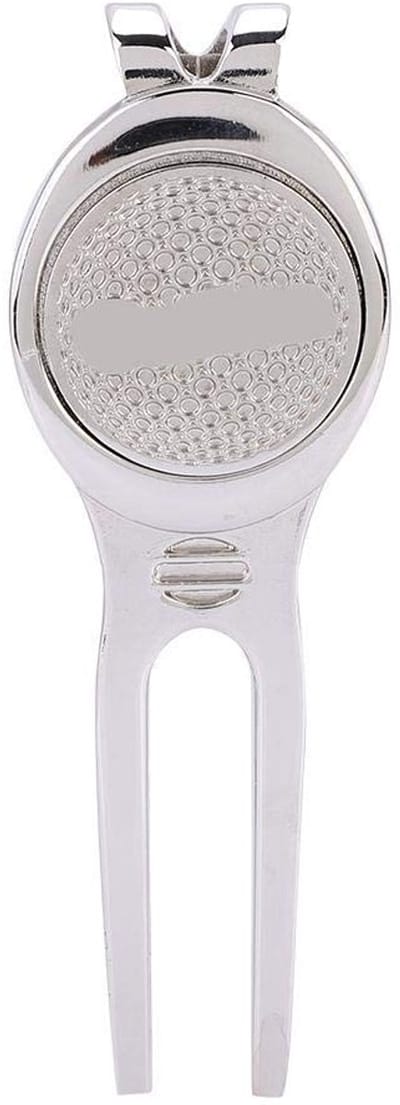 Dailygoods- Divot Tool - Hoogwaardige Zinklegering - Lichtgewicht - Antislip - Magnetische Balmarker - Duurzaam - Afmetingen 65 x 28,5 x 9 mm - Golfaccessoire