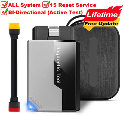 OBD2 Scanner - Diagnosecomputer - OBD - Storing Verwijderen - Uitleesapparatuur – Auto Accessoires - Auto Uitlezen - Diagnose apparatuur voor auto's - Auto Diagnose Tool met 15 Resets & Actieve Test - met Kabel