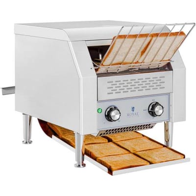 Royal Catering Broodrooster - transportband - 2.200 W - 7 snelheden - 3 verwerkingsniveaus 10010268