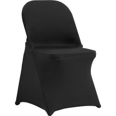 VEVOR Stoelhoezen Gemaakt van Elastisch Spandex voor Klapstoelen, Universeel Passende Stoelhoezen, Afneembare en Wasbare Hoezen, voor Bruiloften, Feestdagen, Pak van 100, Zwart