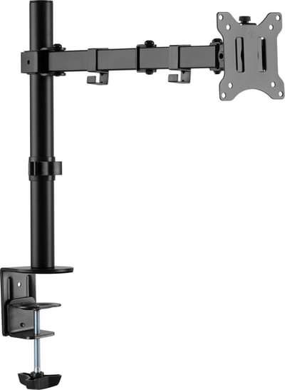 NÖRDIC Monitor arm voor 17 - 32 Inch scherm - Draai-, kantel en zwenkbaar - Ergonomische Monitor beugel - Zwart