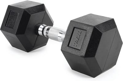 Dumbbells 12.5kg - 35kg Hexagon Rubber Gewichten voor Krachttraining Thuis