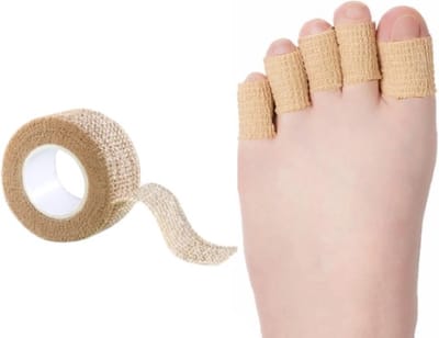 Sporttape voor vingers en tenen - sport tape - vingerspalk - vingerbrace - teen beschermer - anti blaren - 1 rol