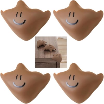 Randbescherming - Hoekbeschermers - Babyveiligheid - Zelfklevend - 4 stuks - Bruin
