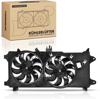 Frankberg 1x Motorradiator dubbelventilator