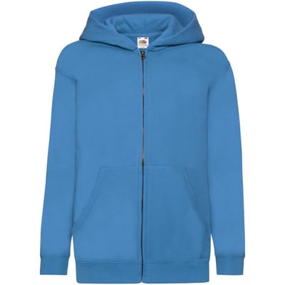Fruit of the Loom Kinder/Kids Klassiek Jasje met Capuchon (Azuurblauw)