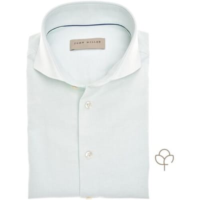 John Miller Overhemd Slim Uni Color Oxford Cutaway Collar Licht Groen / male