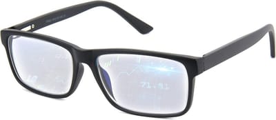 BLUE CUT Blauwlicht Blokkerende Bril - Computerbril tegen vermoeidheid voorkomt hoofdpijn, spelersbril (zwart/blauw, 1,00) unisex-volwassene