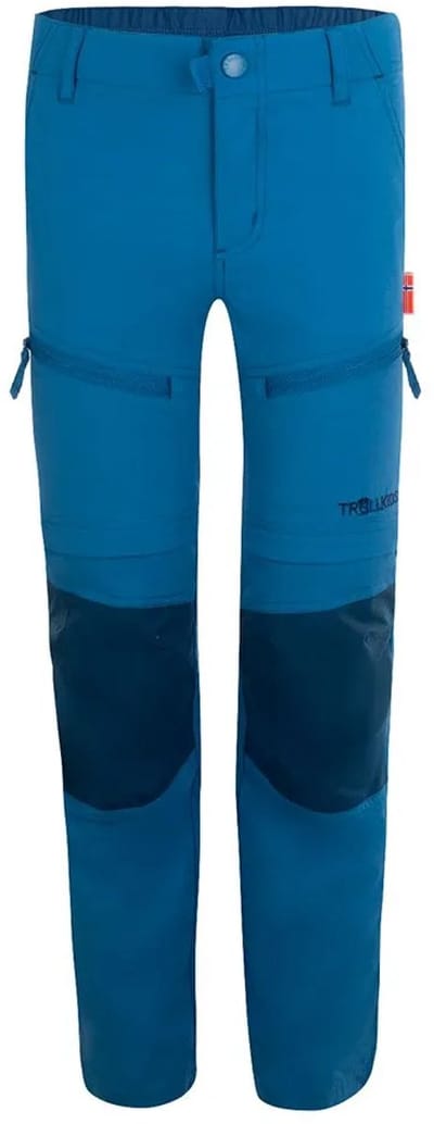 Trollkids Nordfjord Zip-off Slim Fit Broek Blauw 116 cm Kinderen