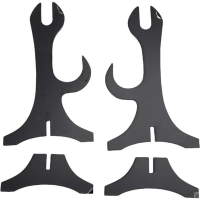 Zwaardstandaard Twee Laags Acryl Stabiele Basis Samurai Zwaard Display Houder Huisdecoratie voor Collectie zwart