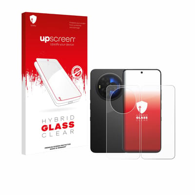 upscreen - Screenprotector voor TCL NXTPAPER 60 Ultra (Voor+Achter) - Folie Beschermfolie Beschermglas transparant