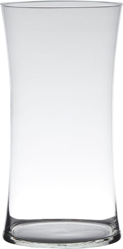 Hakbijl Glass Bloemenvaas/boeket vaas - transparant glas - 40 x 15 cm