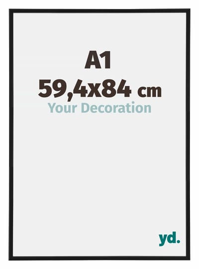 Your Decoration - Puzzellijst 59,4x84 cm - Zwart Mat - Puzzellijst 1500-2000 stukjes - Kunststof Fotolijst - Annecy