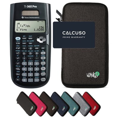 TI-36X Pro MultiView incl. WYNGS Beschermhoes Donkergrijs - Wetenschappelijke Rekenmachine - Basis Pakket